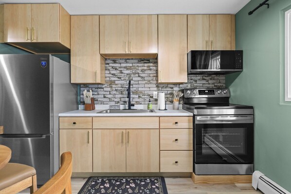 Microwave, oven, stovetop