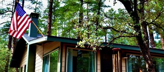 Modern Forest Cabin in Pine AZ • King Bed • Fireplace • Trails