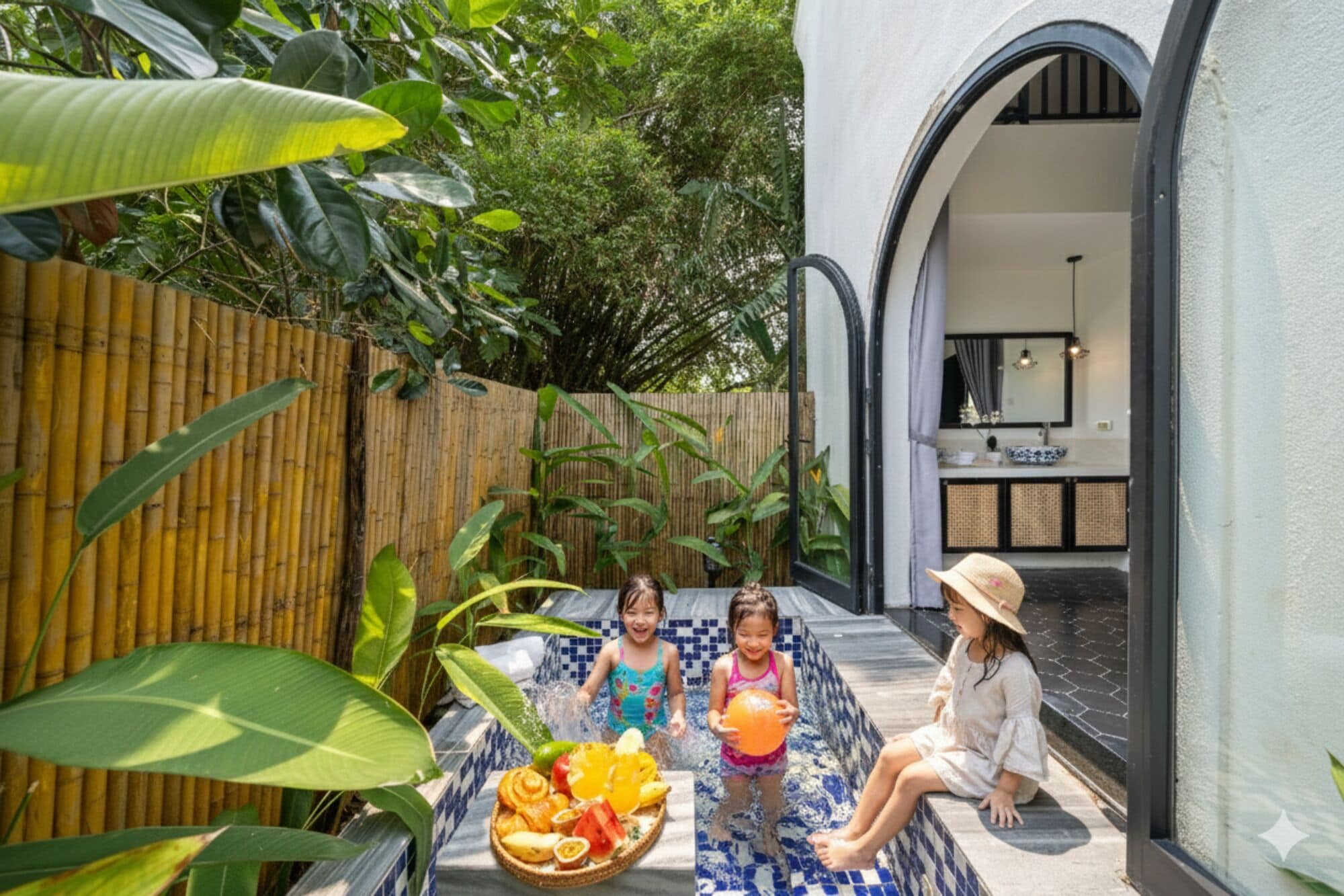 Exclusive Villa, Courtyard View | Bathroom | Separate bathtub and shower, free toiletries, hair dryer, bathrobes