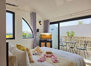 In-room safe, desk, blackout curtains, soundproofing