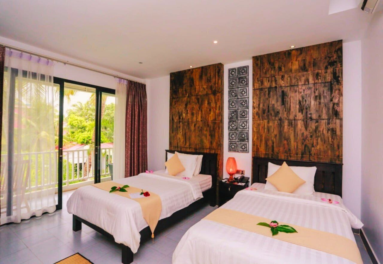 华丽双床房, 阳台, 花园景观 | 客房景观