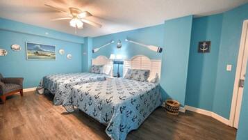 2 makuuhuonetta, silitysrauta/-lauta, ilmainen Wi-Fi, vuodevaatteet