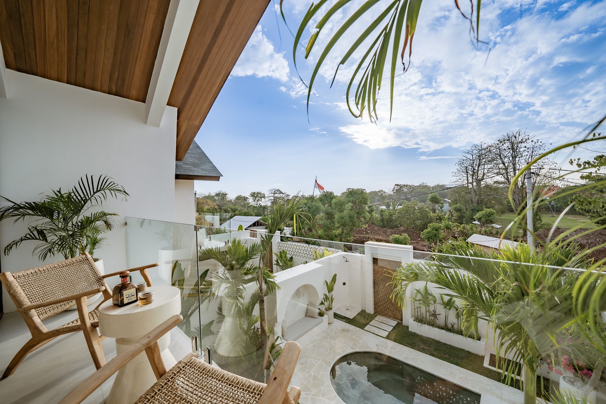 Luxury Villa, 1 King Bed, Pool View | Balcony view