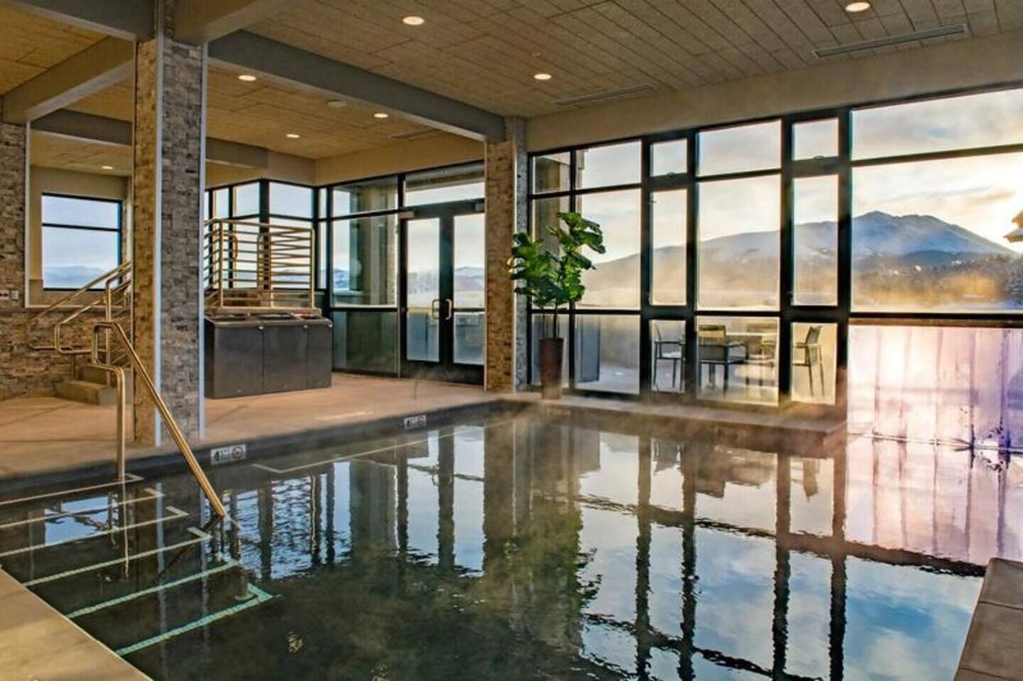 Indoor pool, outdoor pool