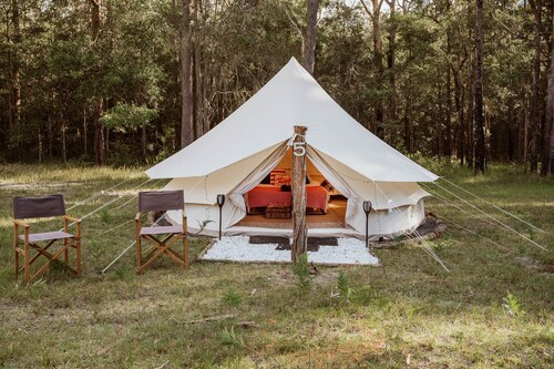 Romantic Queen Bed Glamping Tent