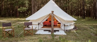 Romantic Queen Bed Glamping Tent