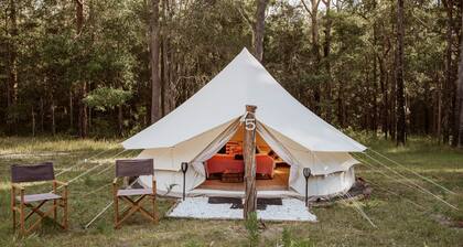 Romantic Queen Bed Glamping Tent