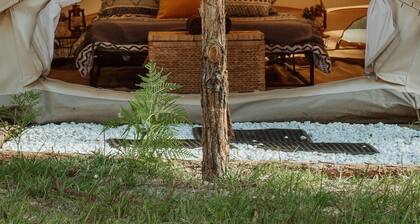 Romantic Queen Bed Glamping Tent