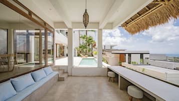 Lyxvilla - privat pool - havsutsikt | Terrass/Patio