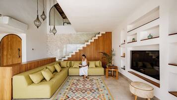 Luxury Villa, Private Pool, Ocean View | Living area