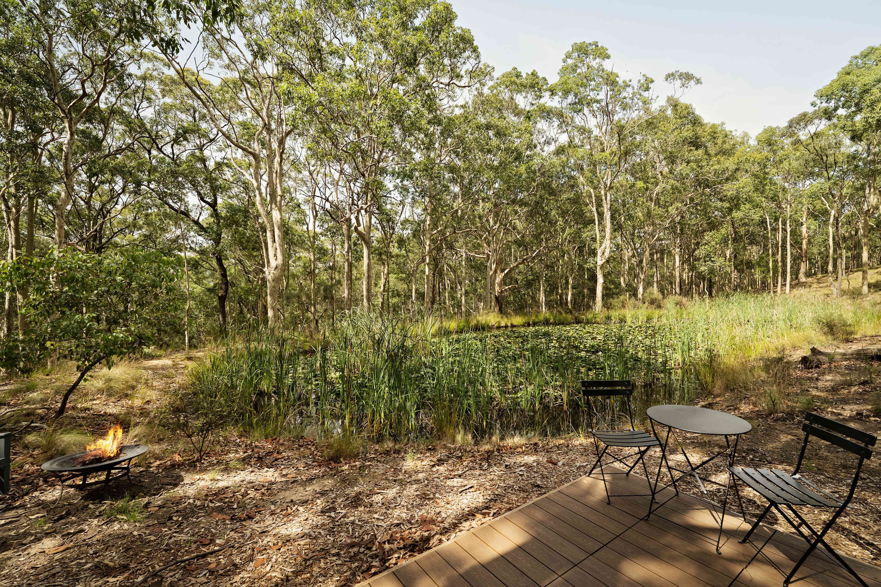 屋外ダイニングエリア