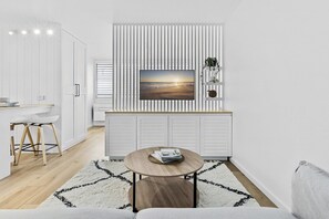 Living room - Studio3: Chic Bondi Abode With Pool & A/C (Sydney)