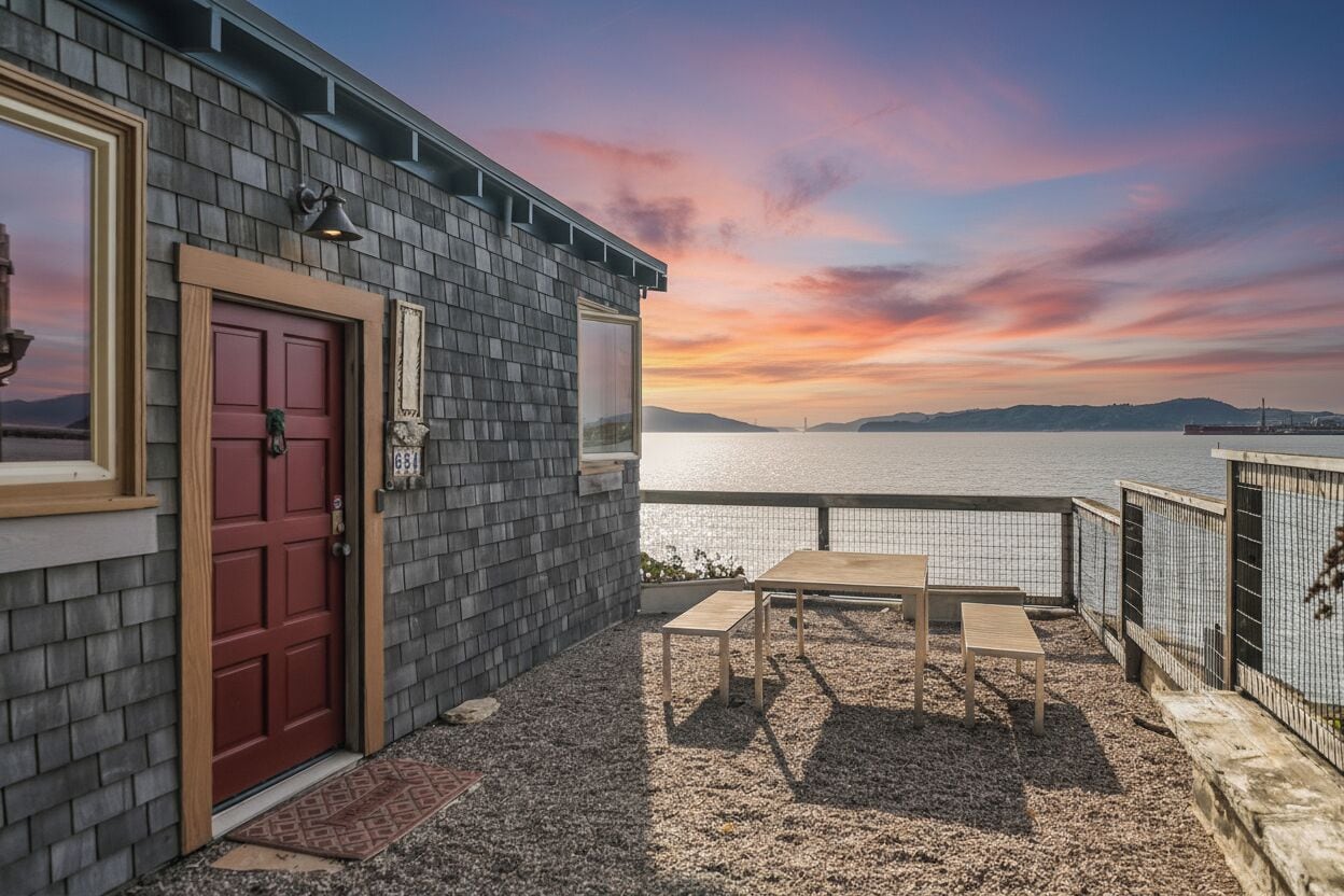 屋外ダイニングエリア