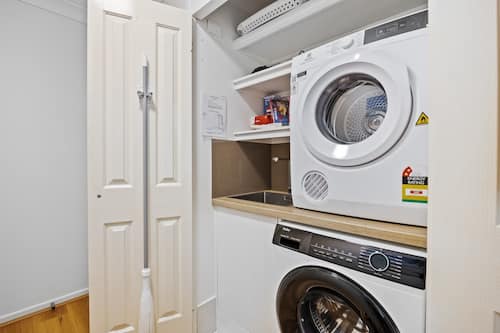 Apartment | Bathroom | Hair dryer, towels, soap, shampoo