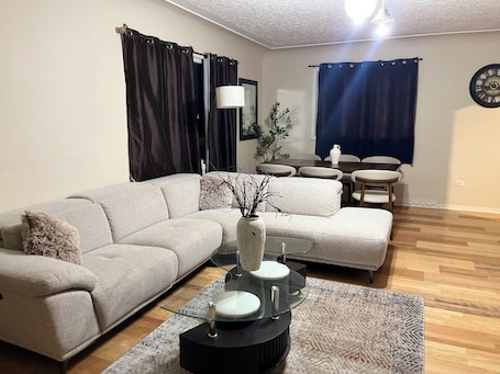 Living area. Spacious house with plenty of room to relax.