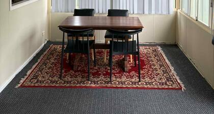 Beach shack, walk from beach and Entrance baths.