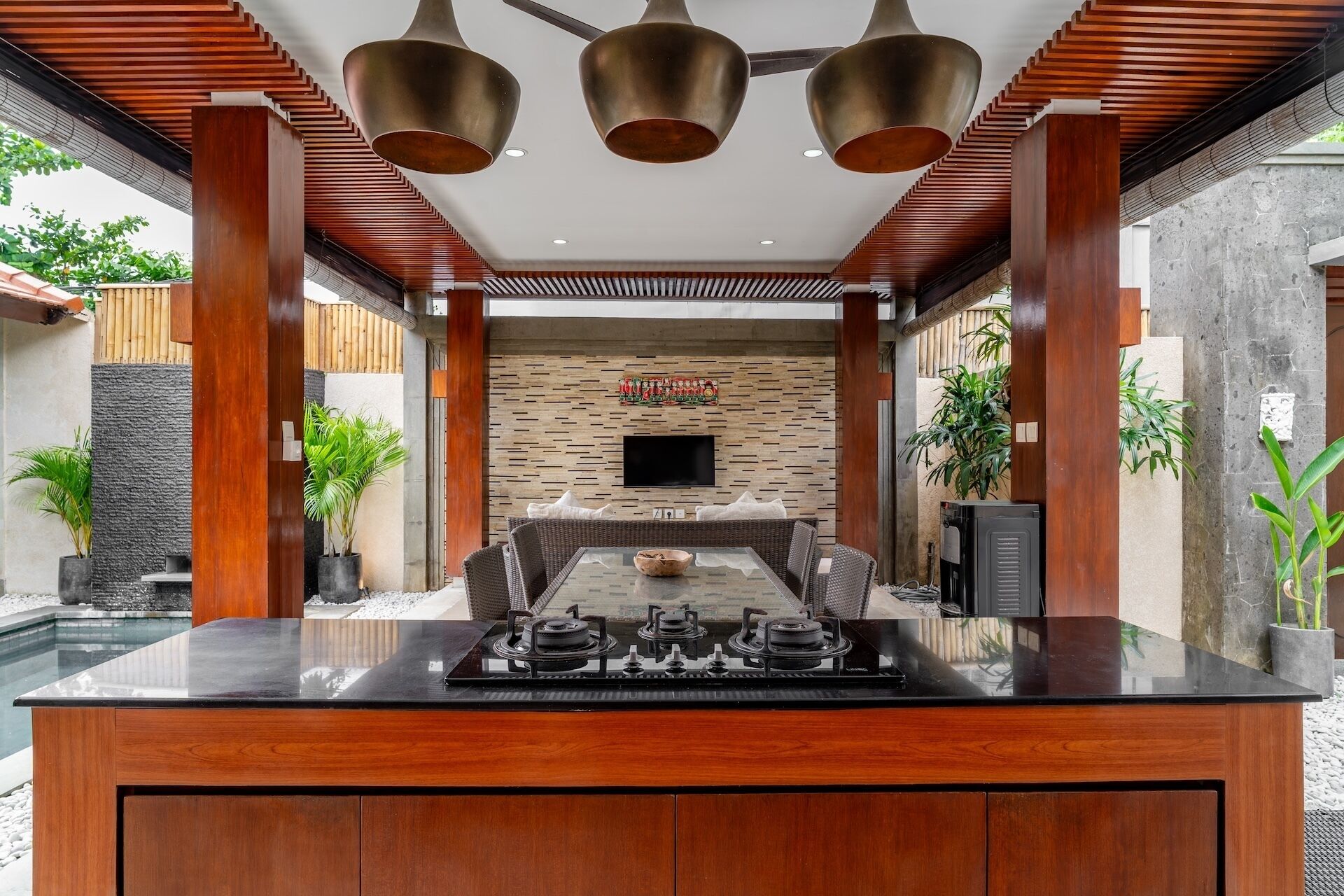 Villa, 2 Bedrooms, Private Pool | Private kitchen | Full-size fridge, microwave, stovetop, cookware/dishes/utensils