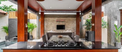 Villa, 2 Bedrooms, Private Pool | Private kitchen