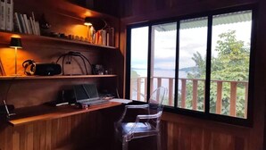 House, 1 Bedroom, Smoking, Balcony | Interior - Teak House in a Forest Above the Beach (Lepanto)