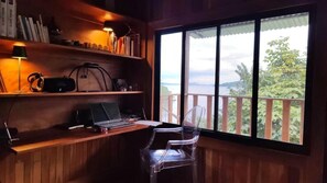 House, 1 Bedroom, Smoking, Balcony | Interior - Teak House in a Forest Above the Beach (Lepanto)