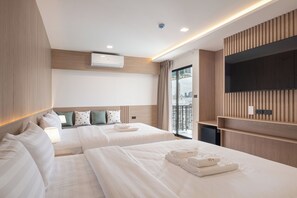Quadruple Room, 2 Queen Beds, Non Smoking | In-room safe, desk, free WiFi - Solyn Hotel (Bangkok)