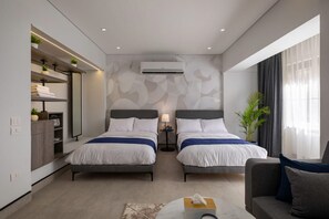 1 chambre, bureau, Wi-Fi, draps fournis