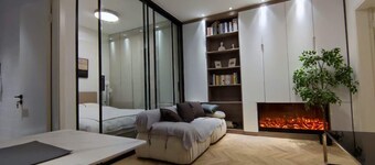 Shanghai 2Br flat with garden& floor heating nr line2/11 Jing an temple