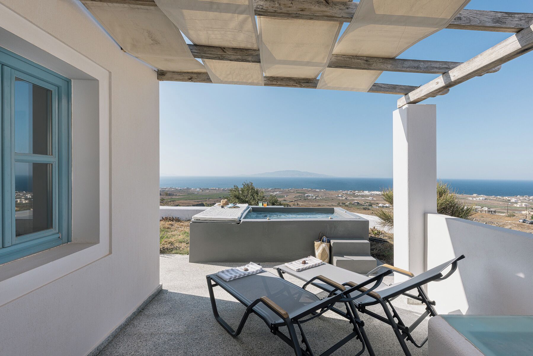 Appartement Confort, bain à remous, vue mer (Erato) | Terrasse/Patio