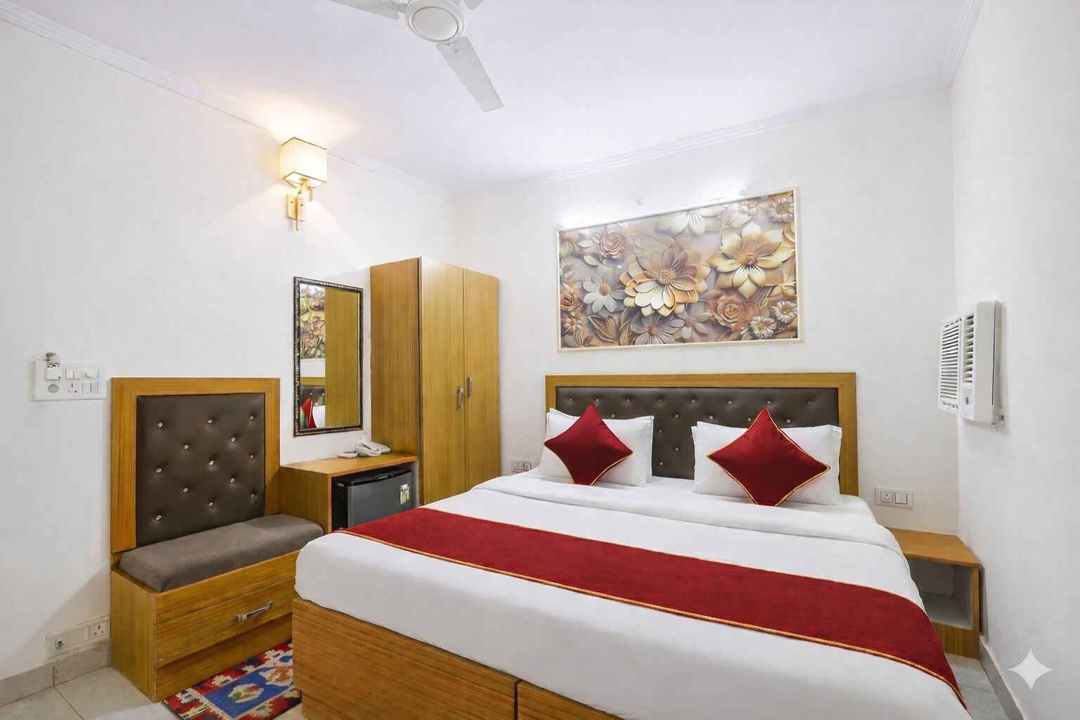 Deluxe tweepersoonskamer | Lakens van Egyptisch katoen, luxe beddengoed, individueel gedecoreerd