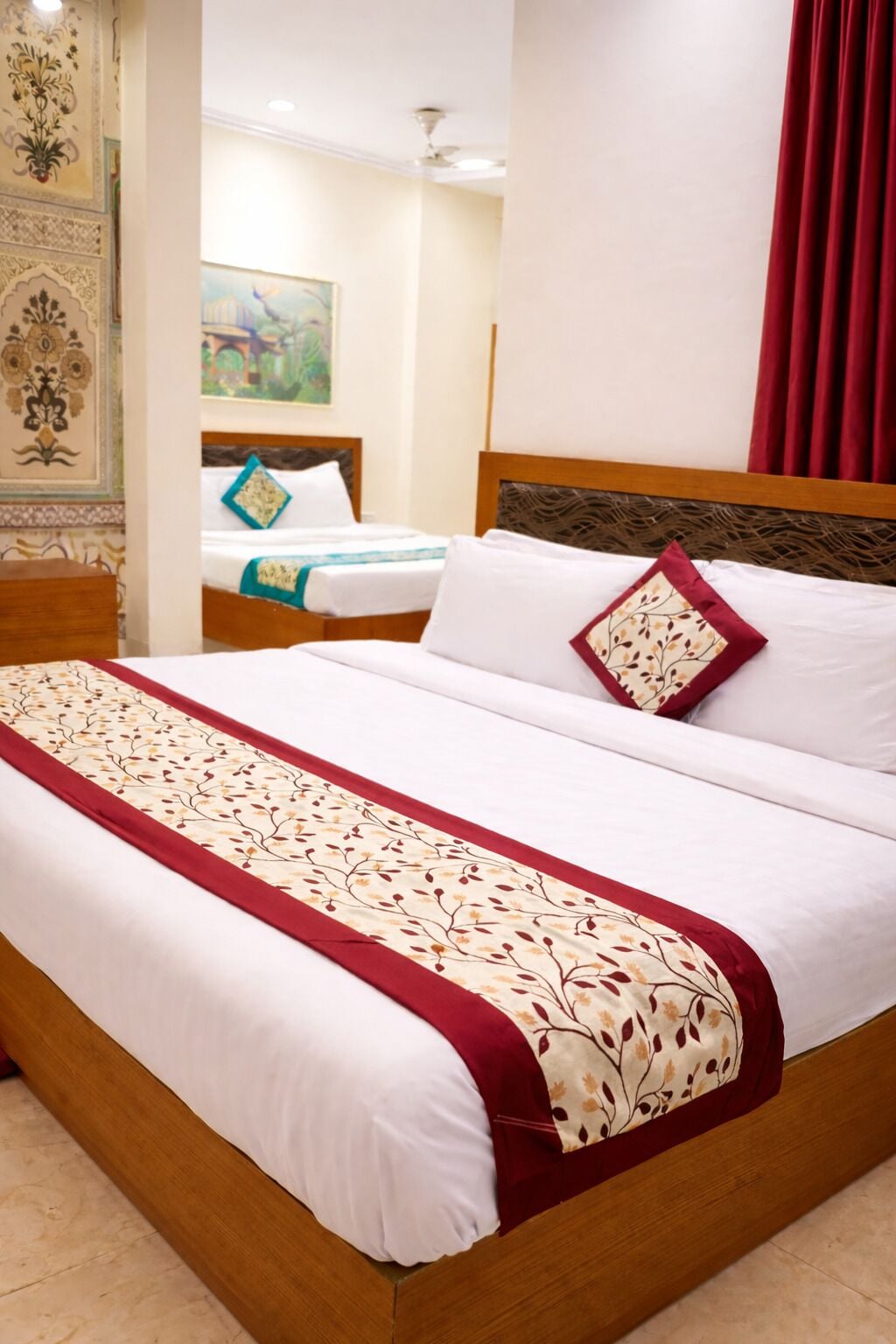 Familien-Doppel- oder -Zweibettzimmer | Bettwäsche aus ägyptischer Baumwolle, hochwertige Bettwaren