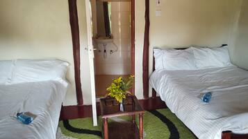 Family Double Room, Garden View | Blackout drapes, iron/ironing board, free WiFi