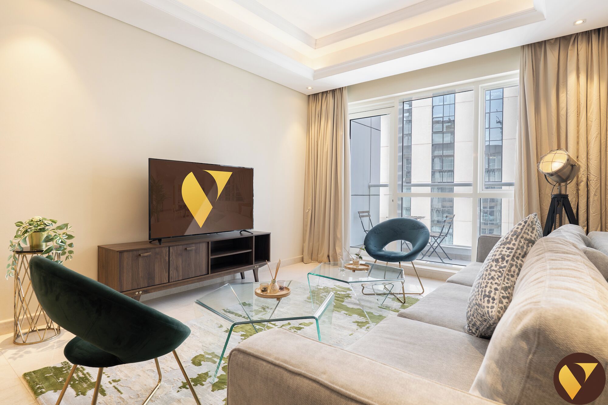 奢華公寓, 露台, 城市景 | 熨斗/熨衫板、嬰兒床 (收費)、免費 Wi-Fi、床單