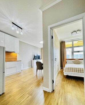 1 soverom, strykejern/-brett, wi-fi og sengetøy