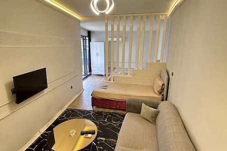 Área de sala de estar. My Blue Boutıque Hotel