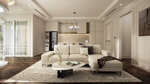 奢华公寓, 2 间卧室, 浴缸 | 客房服务设施