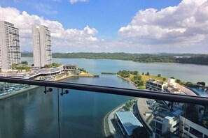 Blick von der Unterkunft