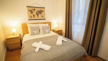 2 chambres, fer et planche Ă repasser, Wi-Fi, draps fournis