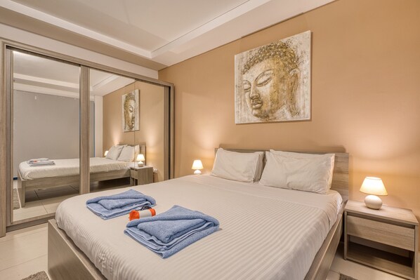 1 Schlafzimmer, Bügeleisen/Bügelbrett, kostenloses WLAN, Bettwäsche