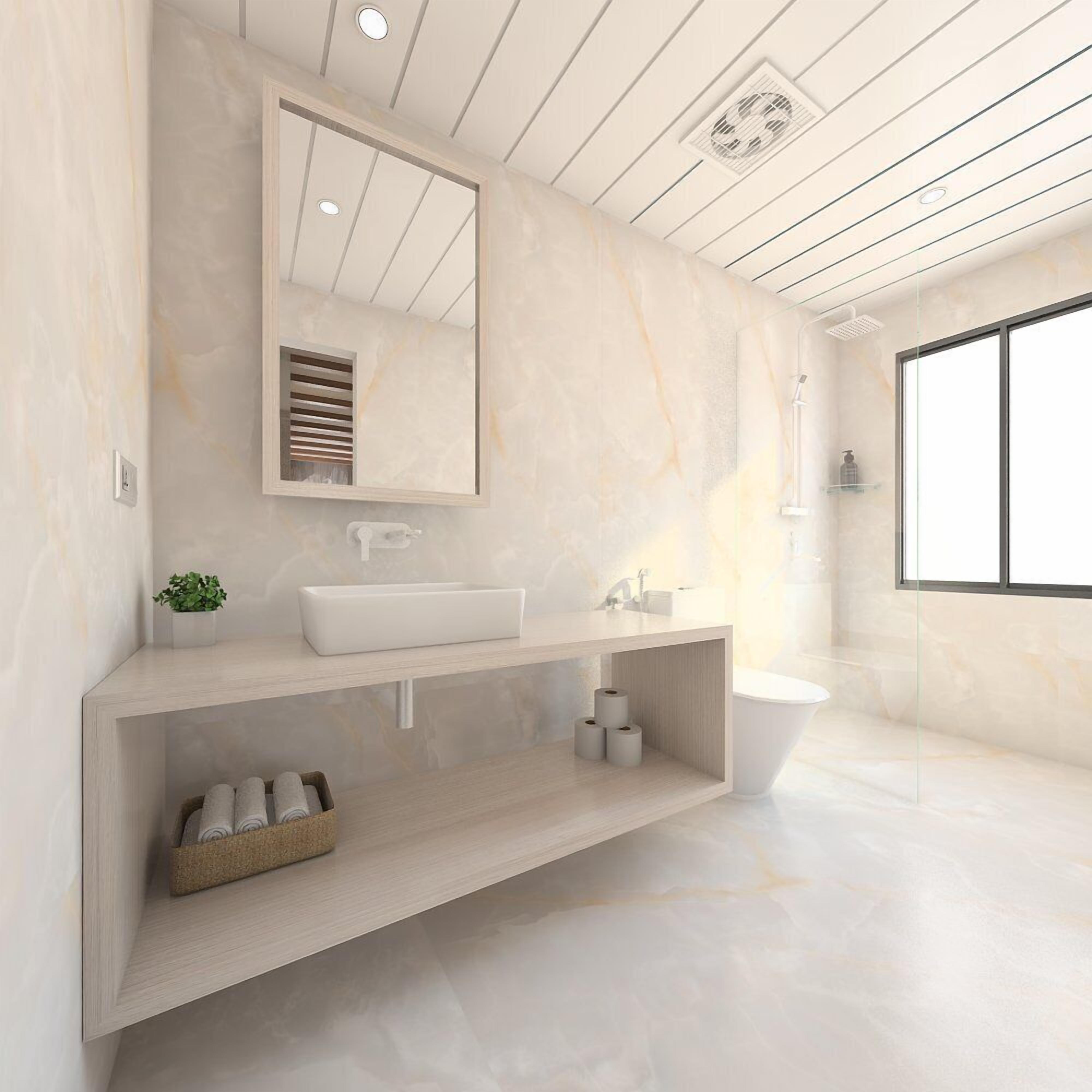 Shower, free toiletries, hair dryer, slippers