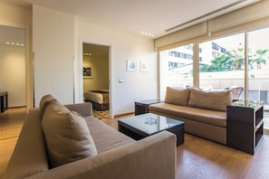 Premium Suite, Balcony | In-room safe, soundproofing, iron/ironing board, free WiFi