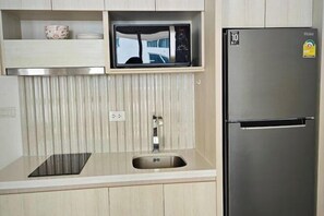 Private kitchen - City Garden Olympus Condominium 1room (Pattaya)