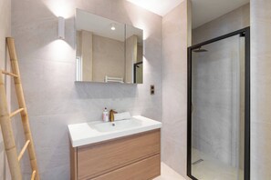 Shower, hair dryer