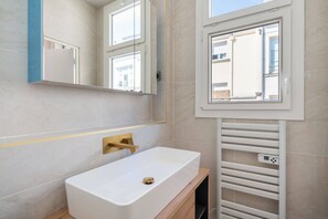 Shower, hair dryer