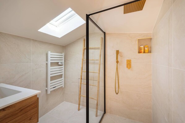 Shower, hair dryer