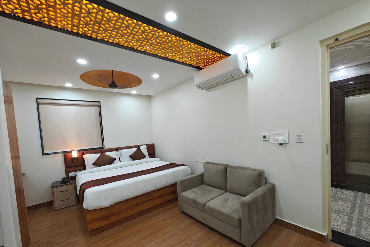 Habitación Premium | Sábanas de algodón egipcio, ropa de cama de alta calidad, escritorio