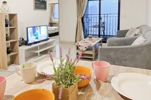 Living area - Large 3BR Meikarta Apt Cikarang w/ WiFi & Netflix (South Cikarang)
