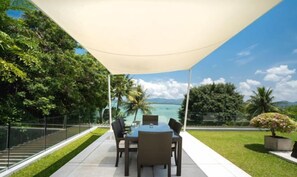 Outdoor dining - 6BR Oceanfront Luxury Villa 30m Infinity Pool Villa Serenity Warm Plus (Phuket)