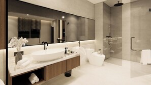 Artículos de tocador gratuitos, toallas, jabón, shampoo