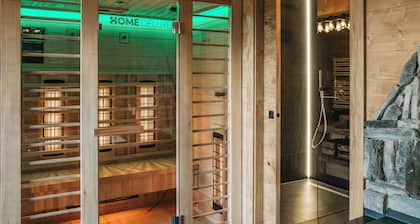 Chalet Fuchsbau mit eigener Sauna, Whirlpool, Hot Tub und großem Balkon