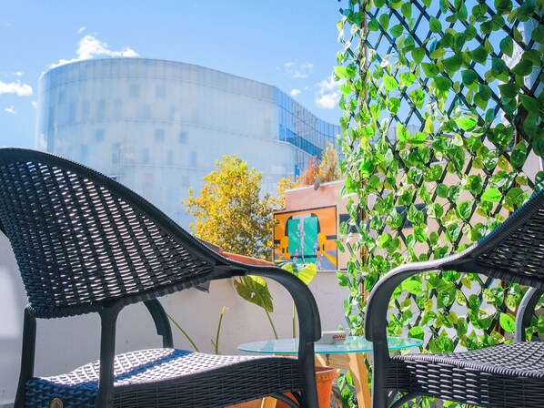 Comfort-Doppelzimmer, Nichtraucher, Stadtblick | Terrasse/Patio